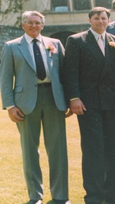 kevin and dad his wedding 1990
