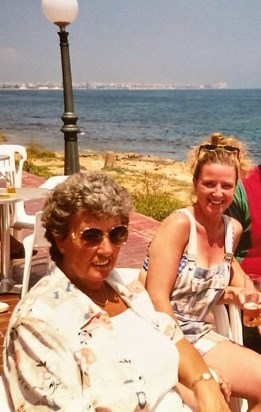 Mum and Karen Nautilus Bar Spain