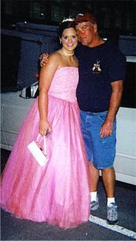 Dad and me on my prom night