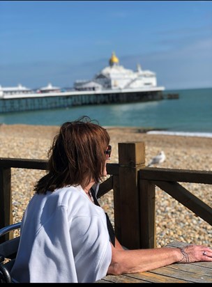 Mum wasn’t aware of this photo being taken...Eastbourne 2019 with Tina & Amanda ❣️