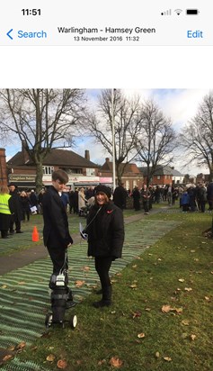 Mum and Sam Remembrance Sunday 2016 