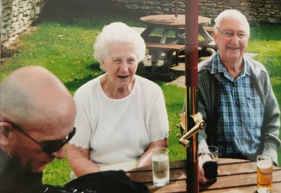 Jay with late Ena and Jim Wood (our Grandparents) xx 