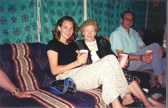 Gran, Michelle and Ken in Saudi Arabia