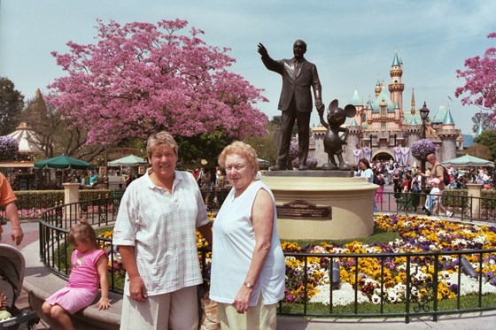 Mum and Gran in Disneyland California