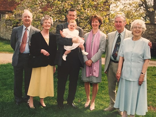 Grandparents at Ellie's Christening