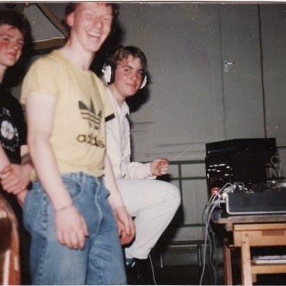 Probably one of my favourite photos, back when our DJing careers started at Regent Road Youth Club.