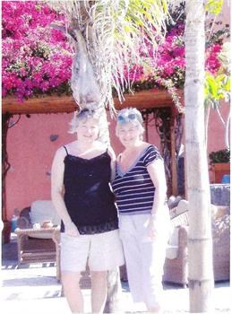 Joyce and Judith in Tenerife