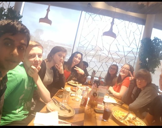 A meal at Nandos during Y12, early in Sixth Form