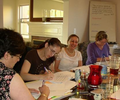 Baha'i Study Class Fall 03: Mesu, Nicole, Samira & Lauren