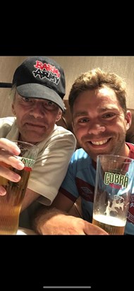 Probably my favourite, Dad. Beer, Curry, Hot summer day in Chelmsford after watching Essex Cricket. I remember this as if it was yesterday.