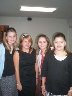 All of our girls!!  Brit, Alina, Elisha & Brookie!!