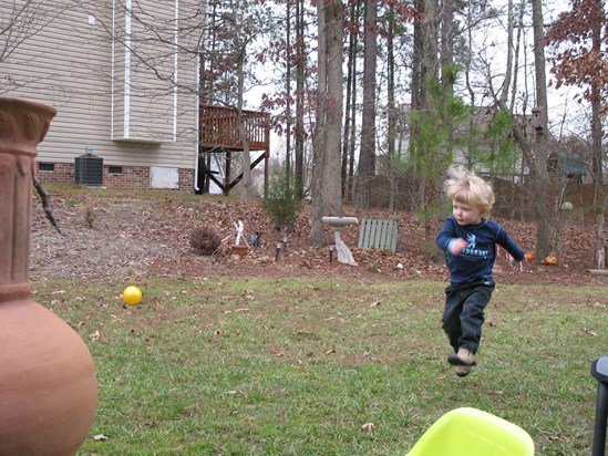Baby cousin, Jayden.....a little athlete just like Elisha!!
