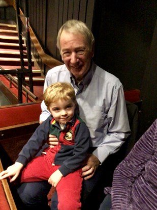 At performance of The Snowman - Gramps and Jamie