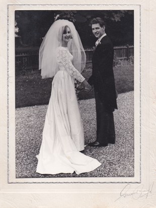 Mum and Dad Wedding 4th September 1965 (croppped and straightened)