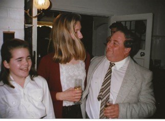 Mike with Claire and Sophie c. 1990