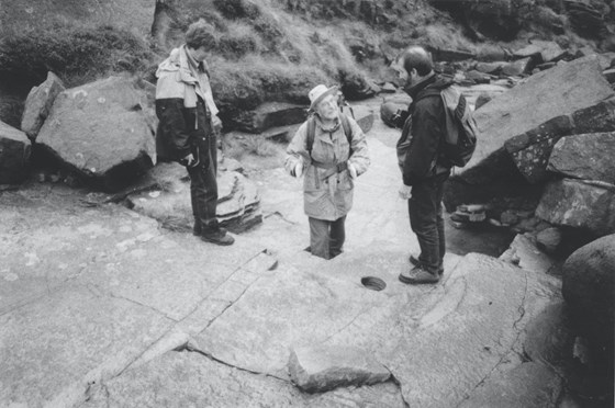 Gordon guiding Polish biologists Zbigniew and Sophia Gotab and myself around Kinder on 14th August 1998. I met Gordon at a time when his insight and enthusiasm really helped me creatively and I'll never forget it. Posted by Simon Collison.