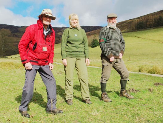 Fashion parade of Peak District Ranger uniform through the years