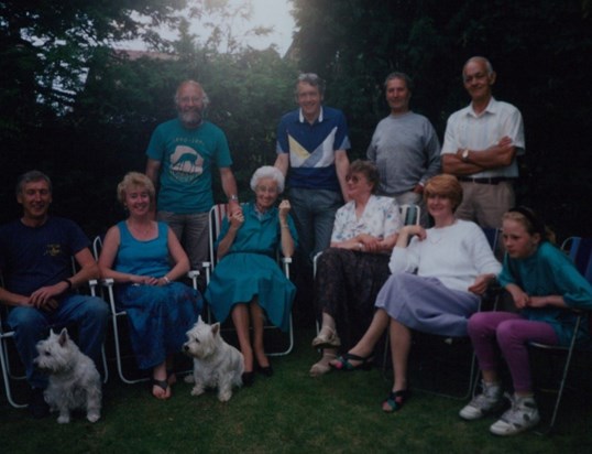 Gordon at a family gathering while my mum and I were visiting our clan in 1991