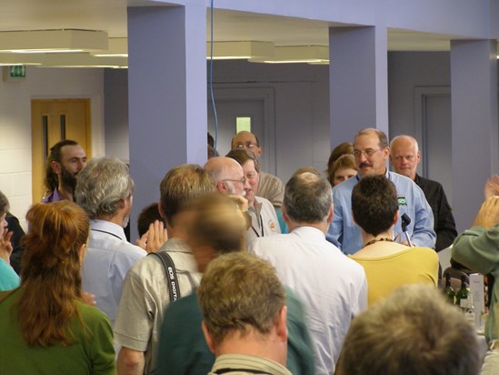 Standing ovation for Gordon at 5th WRC in Stirling, 2006