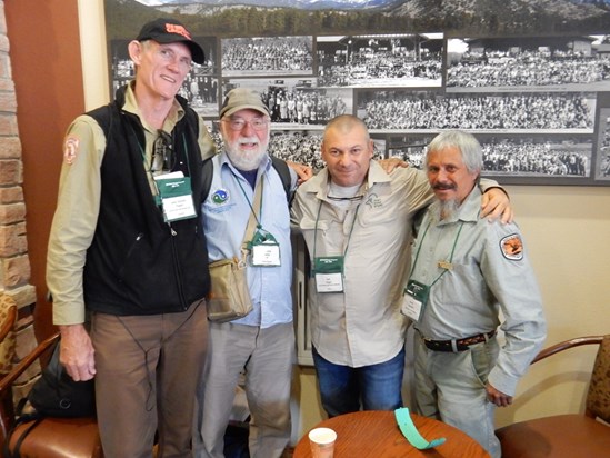 the long & the short of it; GM with 'Stretch' (NT. Aust), Ilan Yeger (Israel) & Uncle Mark Flanders (NSW. Aust) 2016