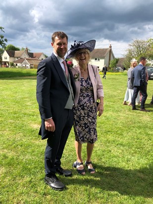 Rob and Carol at Katie's Wedding