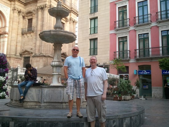 Joe and his "little boy" in Malaga