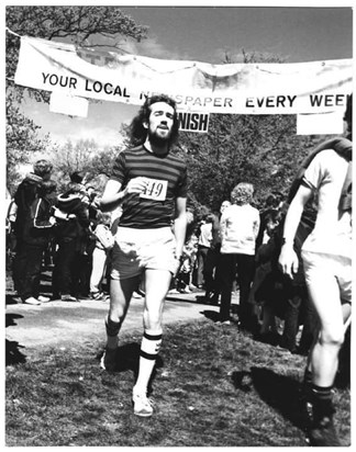 Phil running local run in the 80's