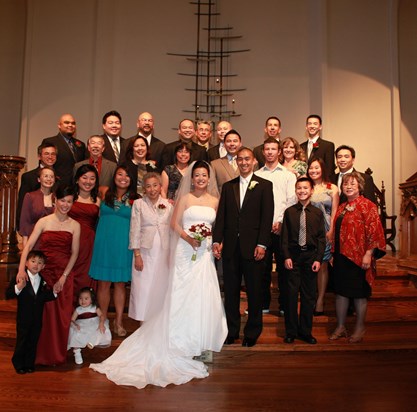 The whole Chew clan- Gracie & Justin's wedding 2010