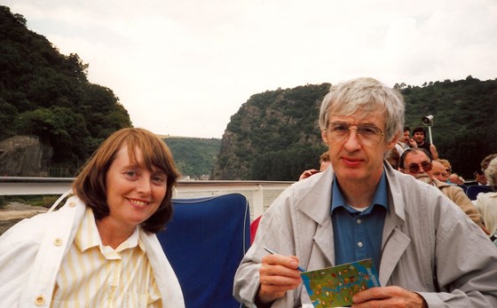 Dad and Mum on a river cruise