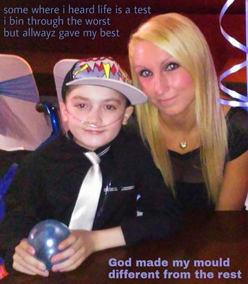 The Bravest strongest most inspirational little boy I know x