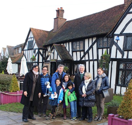 Two Families' Afternoon Repast at King's Head in Epping