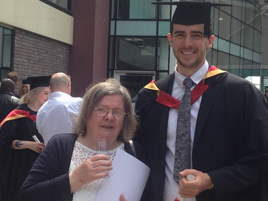 Mum and Kieran at his Graduation 🥰