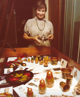 VK 1980s Russian dolls etc exhibition