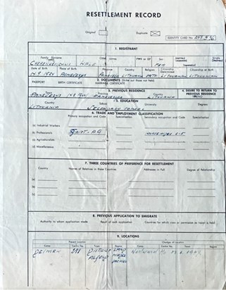 VK 1947 DP Camp Resettlement Record1
