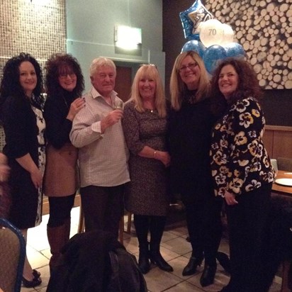 Dad's 70th at his favourite restaurant The All In One X 