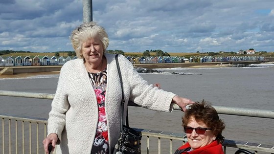 Marge and Rosemarie at Southwold x