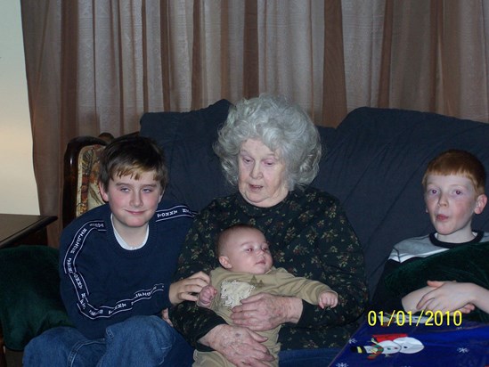 Mom and her grandsons
