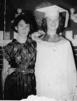 1955 06 Mom and Inny Graduation1955