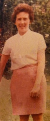 Mum in her garden at Crest Road 1960s