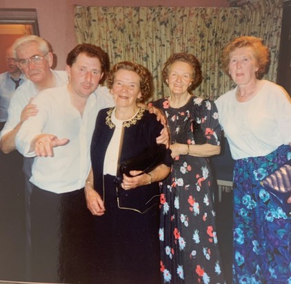 Jimmy Barry,Pat O Connor (Barneys brother)Maureen , Jo Barry & Kathleen