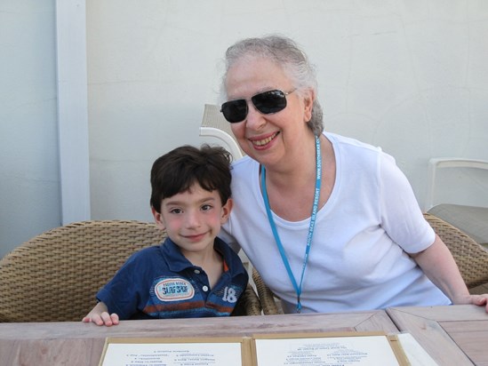 With Grandson Calman, Captiva Island, FL, 2012