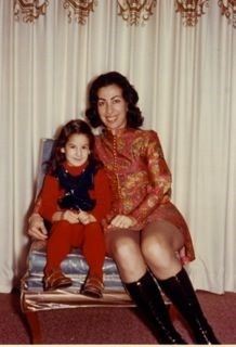 With daughter Amy, New York, 1971ish