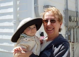 With Granddaughter Abbie, Block Island, 2006