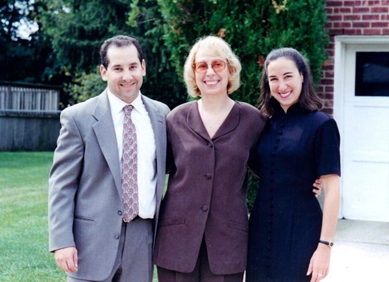 With daughter Amy and son Eric, 1999