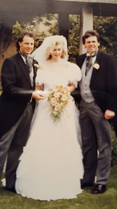 Best man at our wedding. 25th May 1991 love Andy and Alison