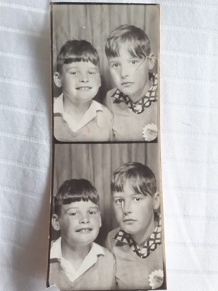 Stephen with his brother Graham