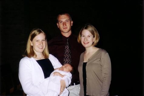 Madison's baptism-Chrissy, John & Erika, June '03