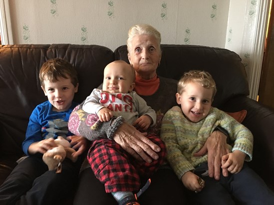 Nan with her Great Grandsons