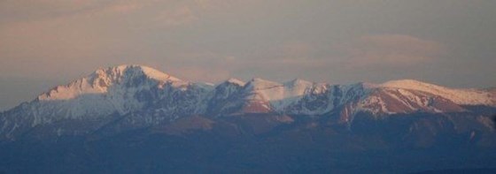 Ann's photo of Pike's Peak from our home