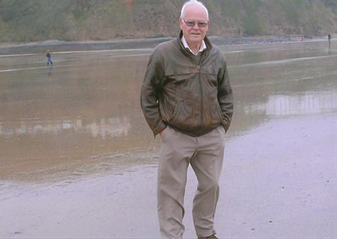 Dad on the beach